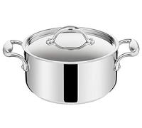 LAGOSTINA ACCADEMIA LAGOFUSION Faitout inox 24cm (5,3 L) + couvercle Tous feux dont induction Poignée rivetée robuste Italie Garantie 25 ans 011116031224