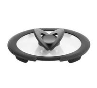 Lagostina Couvercle en Verre Ingenio pour Induction, Noir/Transparent, 16 cm