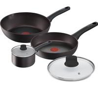 Lagostina Cucina Eco, Set mixte, Noir, Aluminium, Titane, Noir, Bakélite