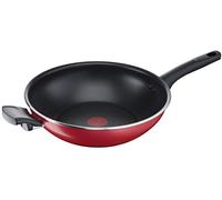 Lagostina 010254042030, Round, Wok/Stir-fry Pan, Red, Titanium Easy, Cucina Mediterranea, Ceramic, Gas, Halogen, Induction, Sealed Cooktop