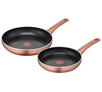 Lagostina cuivrée set de poêles effet cuivre, aluminium anti-adhésif, 24/28 cm