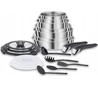 Lagostina Ingenio Inox : ensemble de 20 pièces comprenant casseroles et poêles