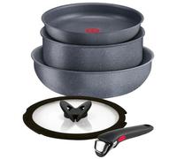 Lagostina Ingenio Mineralis 012164600005, Set mixte, Noir, Aluminium, Minéral, Noir, Verre