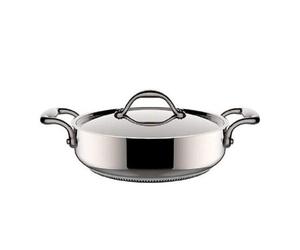 Lagostina LAGISTINA - Accademia - Low CASSERUOLA 2 Steel Handles with Lid CM.28 - LT.5,5 - Suitable for Induction Floor - LAGOFUSION
