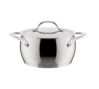 Lagostina Orchestra Casserole Profonde avec Couvercle en Acier Inoxydable 18/10 Ø 18 cm, Fond Lagotherm 3 Couches, Effet Miroir Extérieur et Intérieur Satiné, pour Toutes les Sources de Chaleur