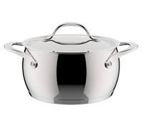 Lagostina Orchestra Casserole Profonde Deux Poignées Avec Couvercle 20 Cm Acier Inox Fabriquée En Italie