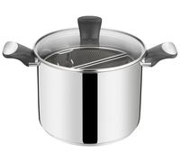 Lagostina Pastaiola Unlimited, double fond, acier inoxydable 18/10, 22 cm, 6,4 L, compatible induction