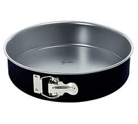 Lagostina Savoureux Moule à gâteau ouvert avec fermeture éclair en acier antiadhésif pour four, noir, diamètre 20 cm