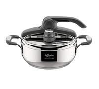 Lagostina 8900524576 - Acier inoxydable noir 22 cm, 2 personnes, induction & gaz, Italie