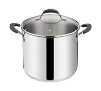 Lagostina TEMPRA Poêle avec Couvercle en Verre, Modèle 24 cm, Acier Inoxydable