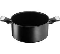 Lagostina Unlimited, rond, noir, aluminium, titane, noir, acier inoxydable, céramique, électrique, gaz, halogène, induction
