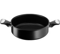 Lagostina Unlimited, rond, noir, aluminium, titane, noir, acier inoxydable, céramique, électrique, gaz, halogène, induction