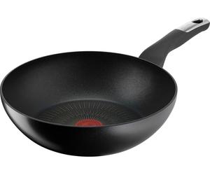 Lagostina Unlimited, Rond, Wok/Poêle, Noir, Titane, Aluminium, Indicateur thermique