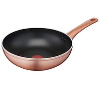 Lagostina Wok Ramata - Extérieur effet cuivre - Aluminium antiadhésif - Diamètre 28 cm - Noir