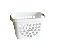 Laguelle Corbeille à linge plastique - Blanc/gris