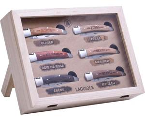 Laguiole 3661075230036 Laguiole Messer-Set 6tlg. klappbar mit Holzgriff
