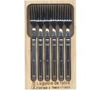 Laguiole Coffret de 6 fourchettes en acier inoxydable Argent