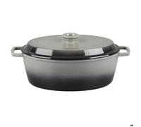LAGUIOLE CUISSON - Cocotte en fonte ovale 33cm - ""Masseiron Ardoise""