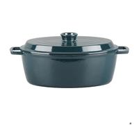 LAGUIOLE CUISSON - Cocotte en fonte ovale 33cm - ""Masseiron Emeraude""