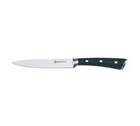 Laguiole Cuisson Lustrobois Couteau Office Noir 24cm | Lame en acier, 24cm, résistance à la corrosion, dureté de 53±2 HRC, Poignée ergonomique