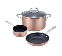 LAGUIOLE CUISSON - Set de 4 pièces cuivré 28cm Greblon céramique - ""Héritage""