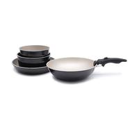 LAGUIOLE Cuisson Set de 5 Pièces Noir Amovible So Nature Rivière avec Revêtement Antiadhésif, Tous Feux dont Induction