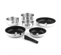 Set de 7 pièces inox amovible antiadhésif - "Réactif"