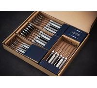Laguiole Héritage Ménagère 24 pièces pour 6 personnes Iris (noir, gris, gris foncé)