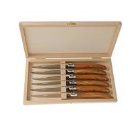 Laguiole Jean Dubost 98/13730 Coffret 6 Couteaux Table Bois D'Olivier