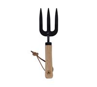 LAGUIOLE - LAGUIOLE, 40269054, Fourche à fleurs, Jardinage, Terrasse, Multifonction, Creuser, Déplacer, Outil, Lame en Acier, Noir, Manche en Bois de Frêne Naturel