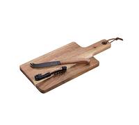 LAGUIOLE - LAGUIOLE Planchette Dégustation Fromage Tire-Bouchon Ouvre-Bouteille Vin Sommelier Couteau Pliant Multifonction, Bois Acacia, 23cm - Bois - Bois Clair