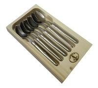 LAGUIOLE Lot de 6 cuillères à café - Inox - Manche Inox