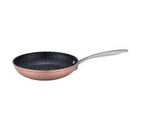 LAGUIOLE Poêle Élégance 28 cm | Aluminium forgé, céramique sans PFOA/PFAS, fond impact, poignée inox isolante, induction, four 230°C, finition cuivre