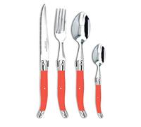Laguiole Production - Ménagère 24 pièces - Set de Couverts de Table Acier INOX 18/0 et ABS pour 6 Personnes - Présentation Coffret Cadeau
