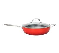 LAGUIOLE, Sauteuse en Fonte Légère 32 cm Rouge - Excellente Rétention de Chaleur, Antiadhésif Durable, Poignée Froide, Tous Feux, Idéale pour Cuisson Saine, 5,5 L, Rouge
