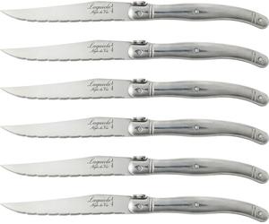 LAGUIOLE STEAKMESSER SET "PREMIUM" | lame en acier inoxydable | set de couteaux | couleur : Acier inoxydable