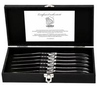 Laguiole Style de Vie Couteau à steak Luxury Line noir ébène 6 pièces