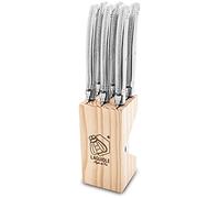 LAGUIOLE Style de Vie Lot de 6 Couteaux à Steak en Acier Inoxydable 1,8 mm, Argenté