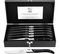 Laguiole Style de Vie Luxury Line Steakmessen Zwart Hout 6 Stuks