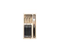 Laguiole Style de Vie Premium Line Lot de 6 fourchettes Noir