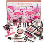 LAHAYE Calendrier de l'Avent Beauté 2026 - 24 Surprises Maquillage | Beauté & Maquillage | PINK FLAMINGO X-MAS | Coffret cadeau | 24 produits et accessoires beauté