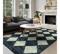 Lahome Tapis marocain à Motif Treillis - Grand Tapis Lavable pour Chambre à Coucher, Salon, Tapis d'intérieur Doux, antidérapant et résistant aux Taches pour Salle à Manger, Table Basse - 152 x 213