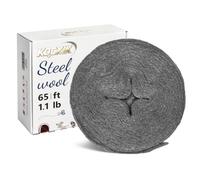 Laine d'acier anti-souris, 20,5 m (0,5 kg) #000, Extra Fine | Éloignez les souris des trous et fissures - Barrière et remplisseur pour maison, murs, jardin, cuisine et tuyaux de garage