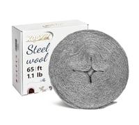 Laine d'acier anti-souris, 20,5 m (0,5 kg) #2, Épaisse | Éloignez les souris des trous et fissures - Barrière et remplisseur pour maison, murs, jardin, cuisine et tuyaux de garage