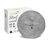Laine d'acier anti-souris, 20,5 m (0,5 kg) #3, Très Épaisse | Éloignez les souris des trous et fissures - Barrière et remplisseur pour maison, murs, jardin, cuisine et tuyaux de garage