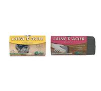 Laine d'acier Gerlon - n°2 - Etui de 200 g Gris & Laine d'acier Gerlon - n°000 - Etui de 200 g