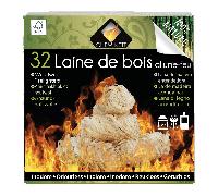3x Laine de Bois x32 Cheminett allume-feu 100% nature
