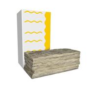 Laine de roche isolant thermique et acoustique - 10 panneaux 120 x 60 x 4 cm (7,2 m²) | Haute densité | Résistante au feu | Isolation pour murs, plafonds, sols et façades