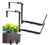 Lainiaoly Supports De Jardinière pour Jardinière, 2 Supports Réglables en Métal pour Balustrade, Support De Clôture pour Jardin Extérieur, Crochets De Fixation Murale pour Balcon, Clôtures, Terrasse