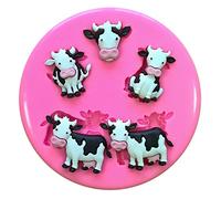 Lait mignon vaches Ferme Animaux Moule en silicone Moule pour décoration gâteau glaçage pour gâteau Sugarcraft outil de fées Blessings